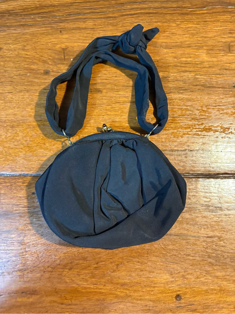 Classic Black Knot-Handle Women's Bag